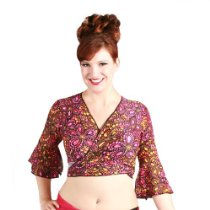  Extended Sahara Wrap Top X-Lg Cathdral Bloom 